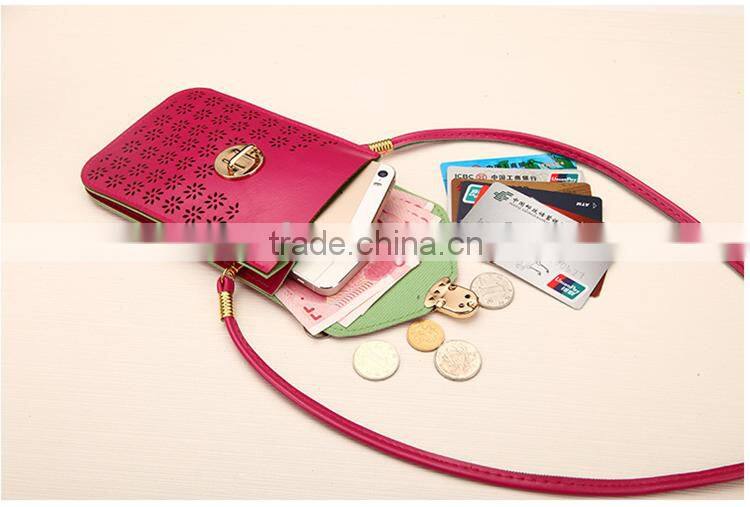 Fashion ladies mini messenger bag wallet mobile phone bag purse