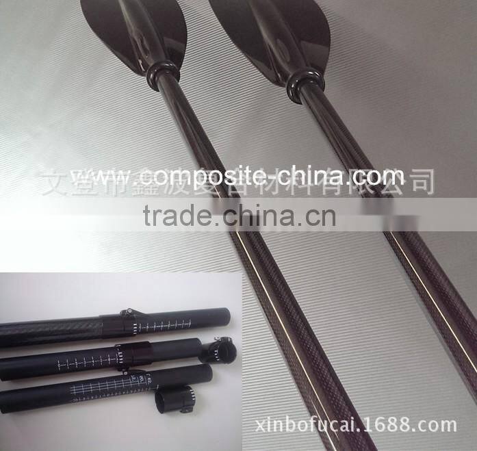 Light weight and high strength 3k weave carbon fiber kayak paddle for sale