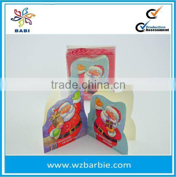 2015 Die-cut handmade christmas card with gems