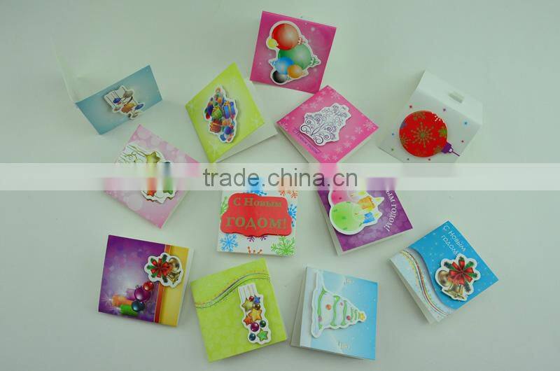 custom hot sale 3d mini paper tag for christmas