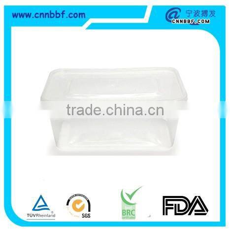 plastic food container 3 Compartments lunch food storage container rectangle plastic bento box