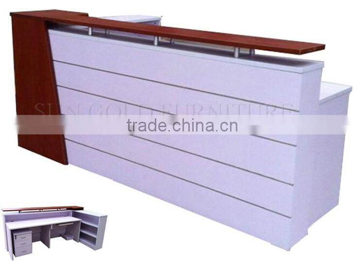 Office front counter design reception desk for retail store (SZ-RTB032)
