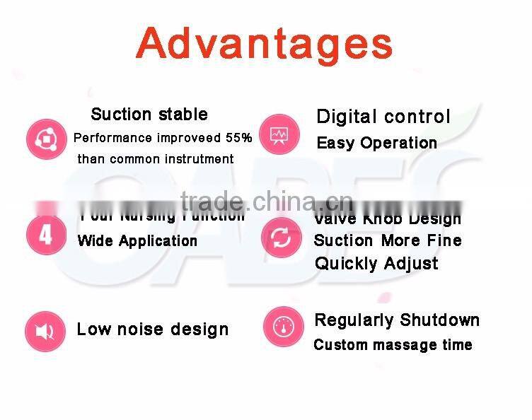 Sunmas Electrode hot breast sucking and massage breast enlargement breast massager machine