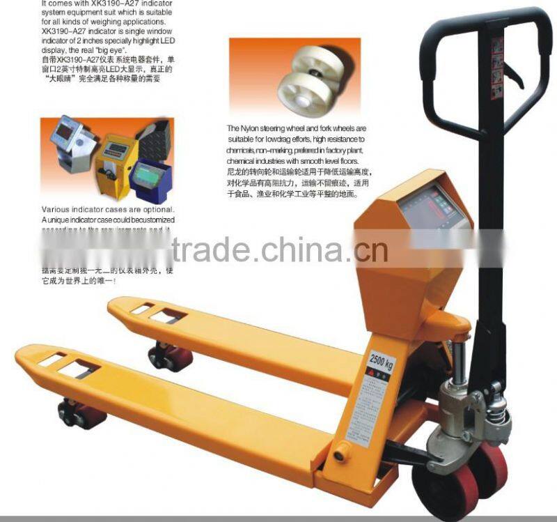 Capacity 2 ton/2.5 ton hand pallet truck, ce hand pallet truck