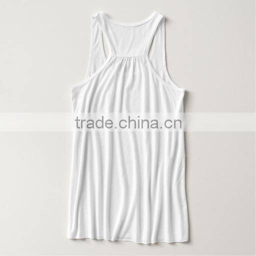 hotsale white cartoon printing 100 cotton tank top for women