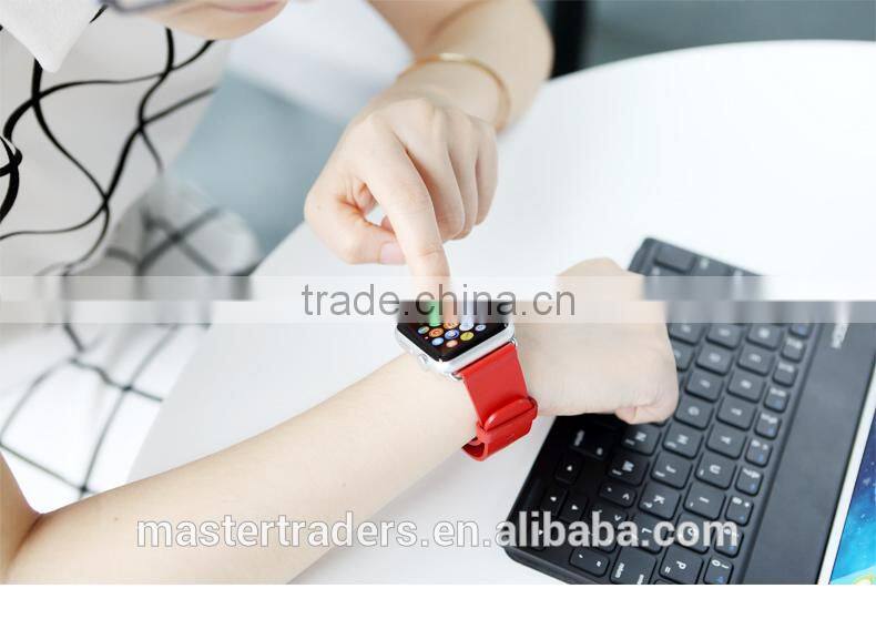 Original Rock 38MM Buckle Genuine Leather Watch Band Wrist Strap With 12 Holes For Apple Watch MT-3510