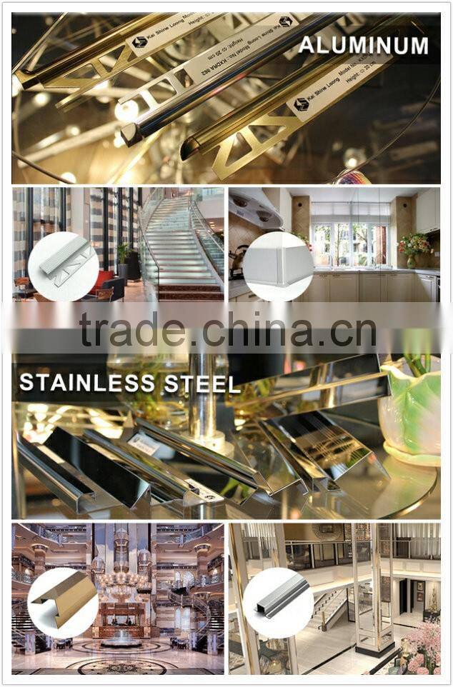 Wall mount stainless steel expansion joint movement joint bead