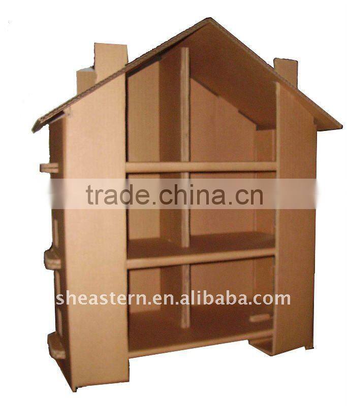unique cardboard paper shelf