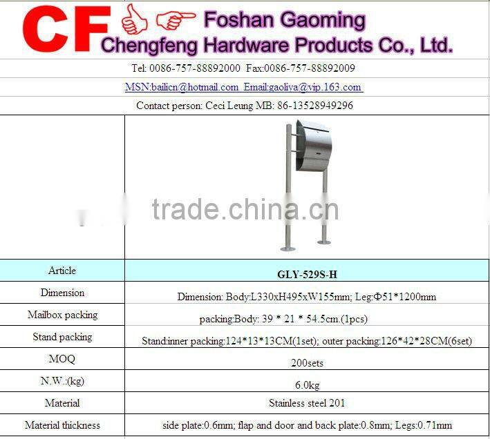 Freestanding Post box/mailbox