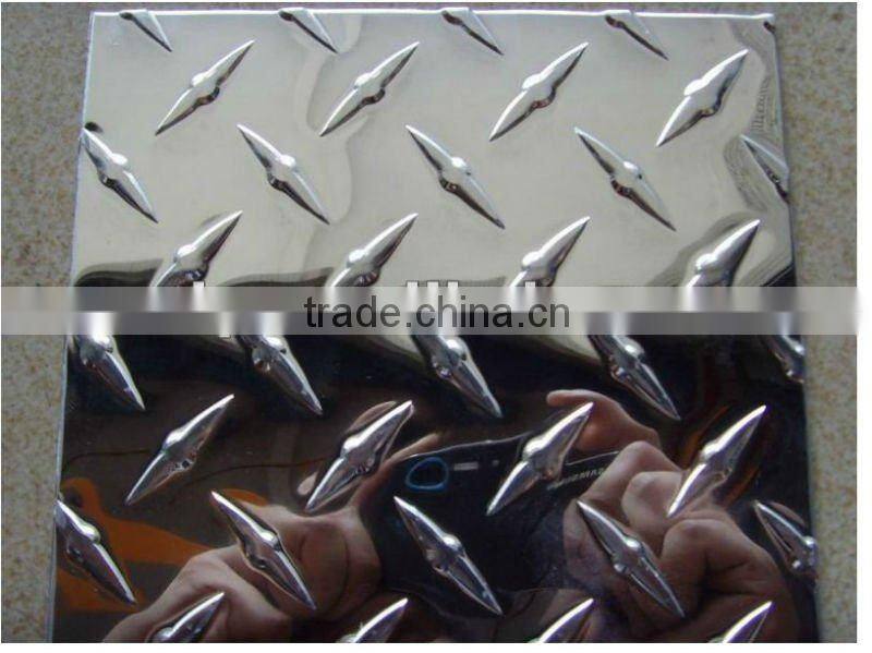 Factory Price 5 Bars Surface Embossed Aluminum Sheet