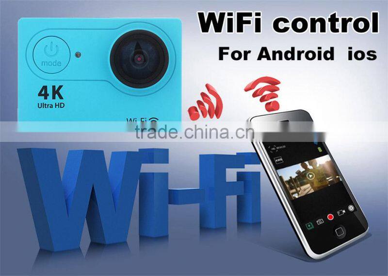 HD 4K Video 170degrees Wide Angle Sports action Camera 2-inch Screen4K 25fps/ 2.7K 30fps/ 1080P 60fps wifi sport Cam