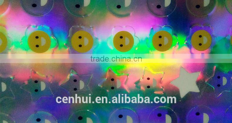 2015 customize special format fluorescent stickers