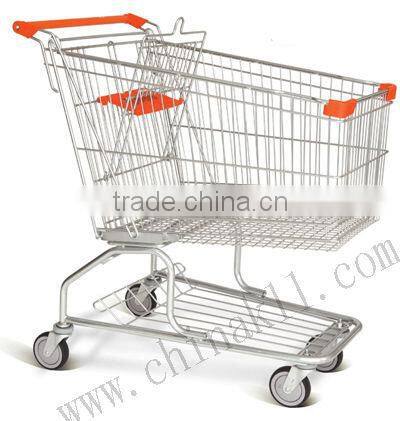 High quality Supermarket zinc plated shopping trolley for folding /shopping cart