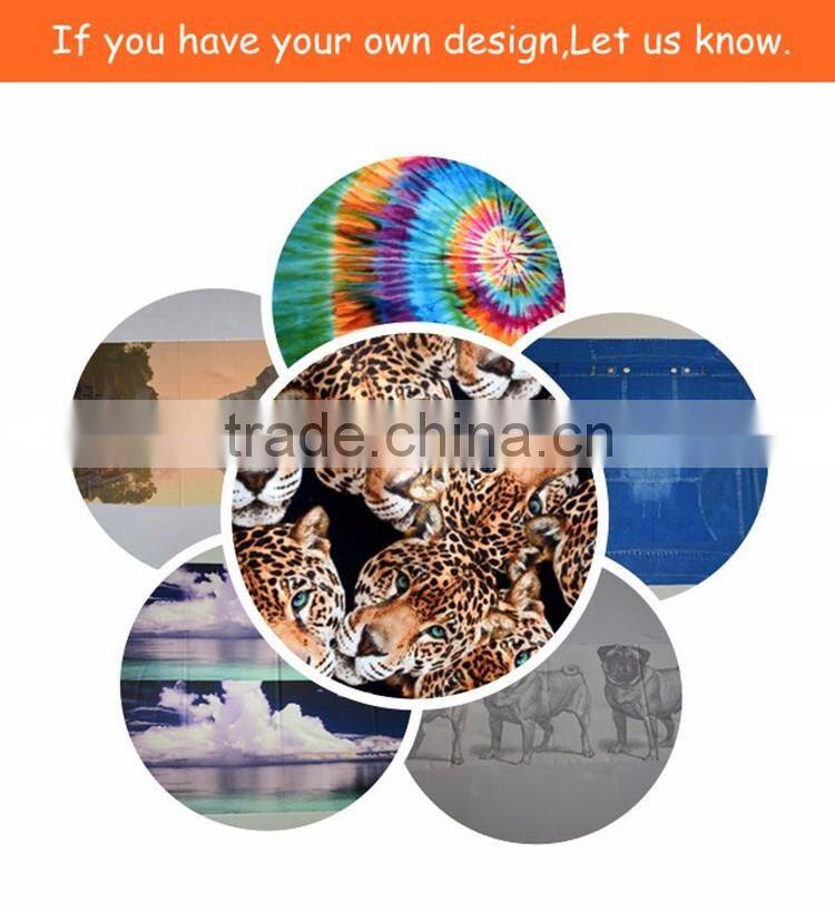 material textile small quantity order digital printed fabric