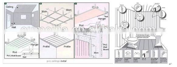 OUMEIJIA pvc building material for wall panels designs of interior wall