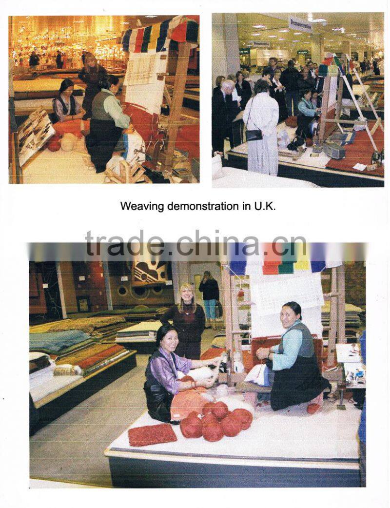 Bird and flower pattern carpet