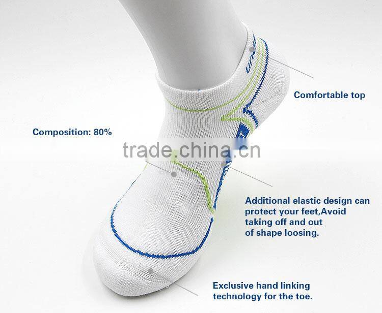 2015! Newest Fashion Adult anti slip pure ankle sock in hot sale