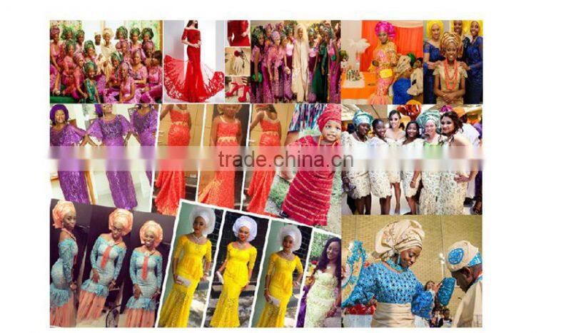 wholesale high quality latest Chinese Nigerian decorative embroidery 3D patterned silk fabric for curtains and dress