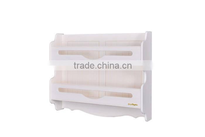 Rural style colorful wall mounted wooden Storage clothes hanger Rack for kids bedroom#SP-BP005