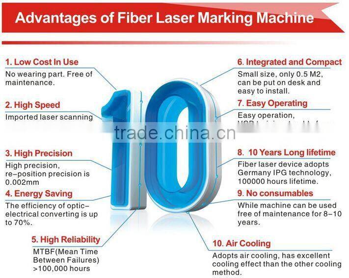 Dowell fiber laser marking and engraving machine/10w 20w fiber laser marking machine