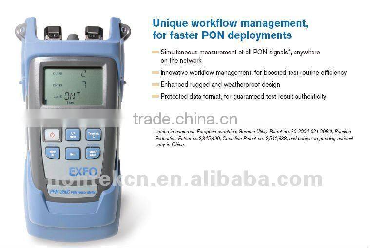 Exfo PPM-350C PON Power Meter PON Power Meter, 2 ports, Extended range, BPON, EPON, GPON | FTTX