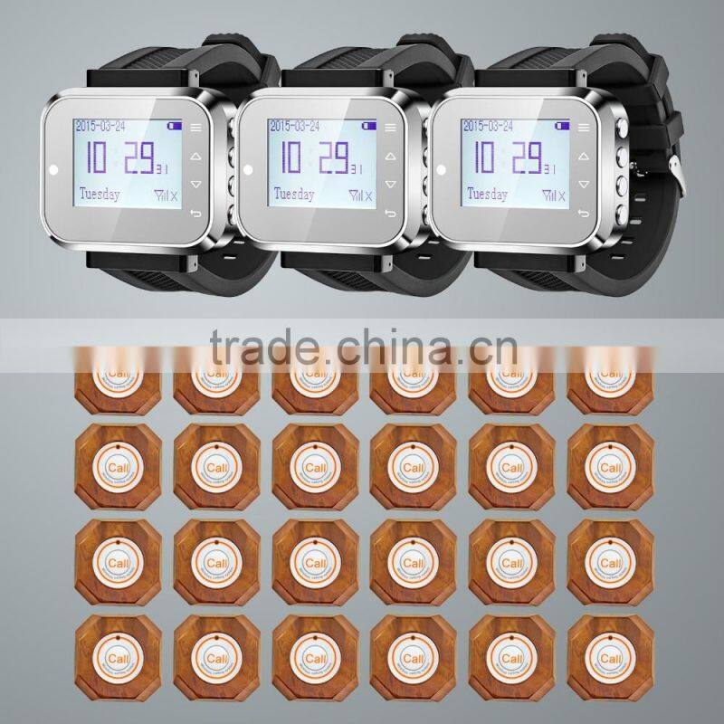 999-Channel Watch Calling Receiver, Wireless Calling System ,Wireless Waiter Call,Watch Pager Call,