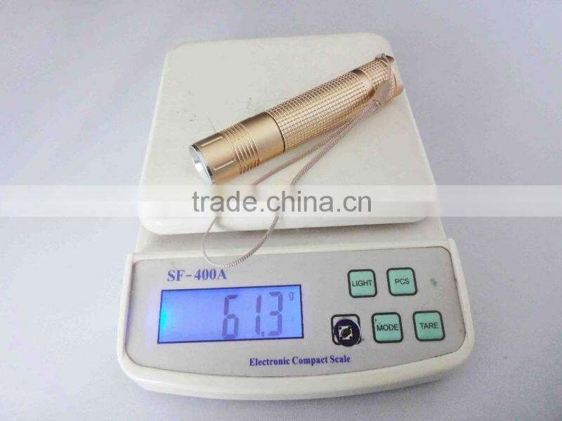 golden supplier metal flashlight black flashlight