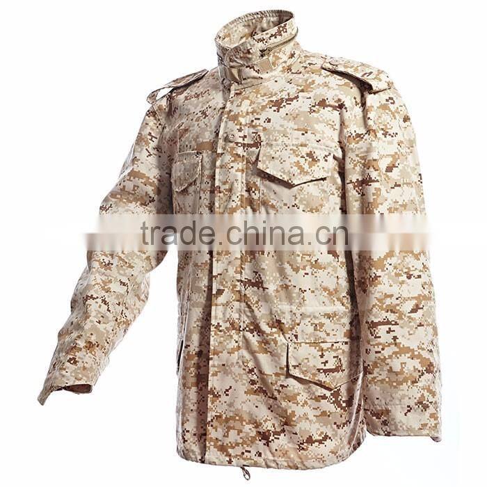 waterproof US army woodland camo military parka M65 field jacket