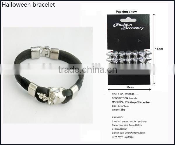 Stainless Steel Silver Jewelry Halloween Tentacles Skeleton Bangle