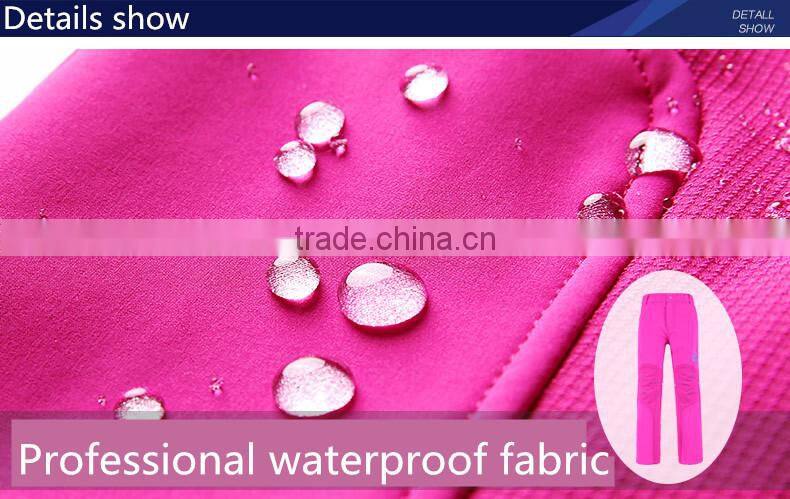 Top fashion children ski pants waterproof breathable anti-static anti- pilling