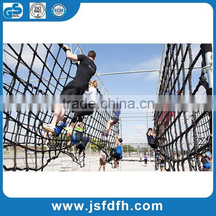 Hot selling outdoor black polyester climbing net for kids