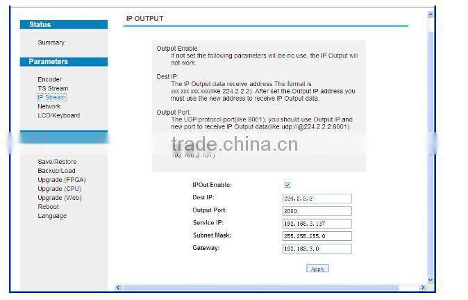 Chengdu Professional FM Receiver FM to IP Gateway