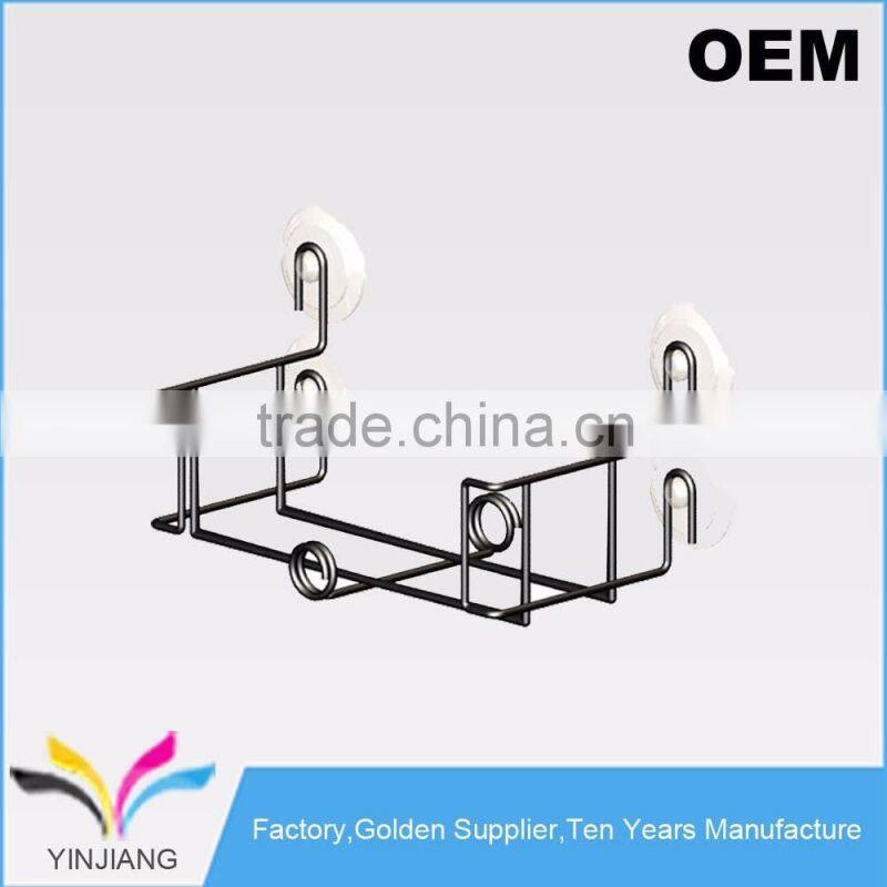 Smart Design Wire Black Wall Mounted Glass Set Top Tissue Box Holder