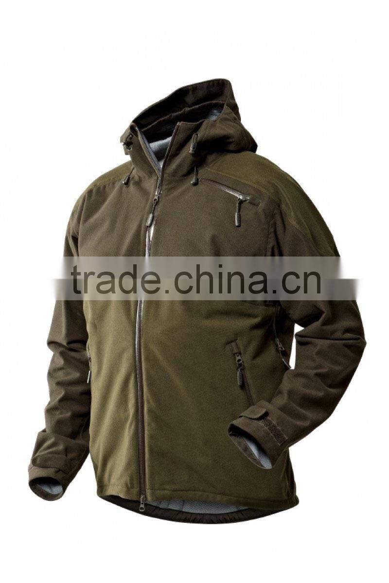 Waterproof breathable country green hunting outdoor jacket