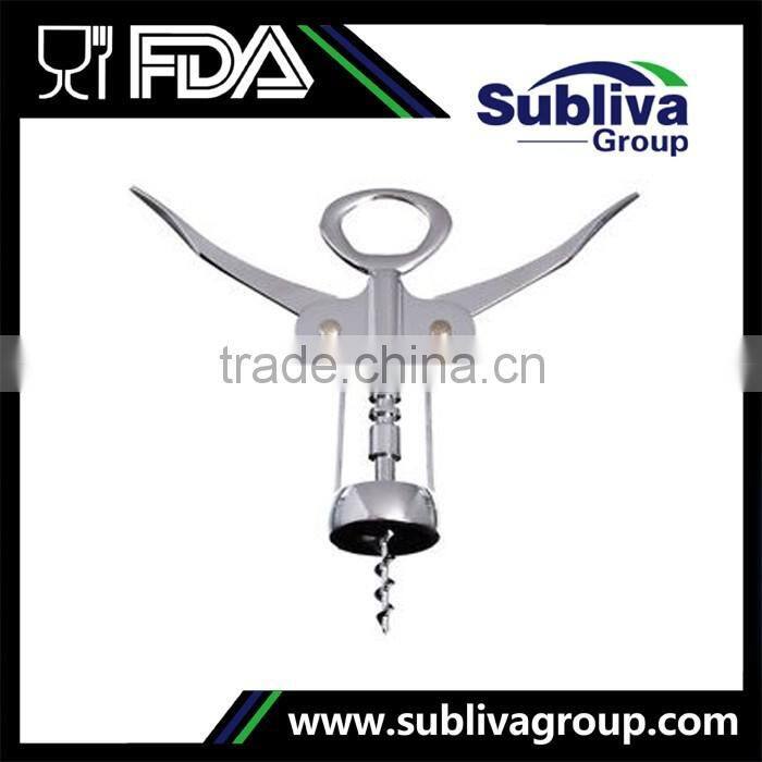 Stainless Steel Sturdy Twin Lever Wine Rabbit Corkscrew