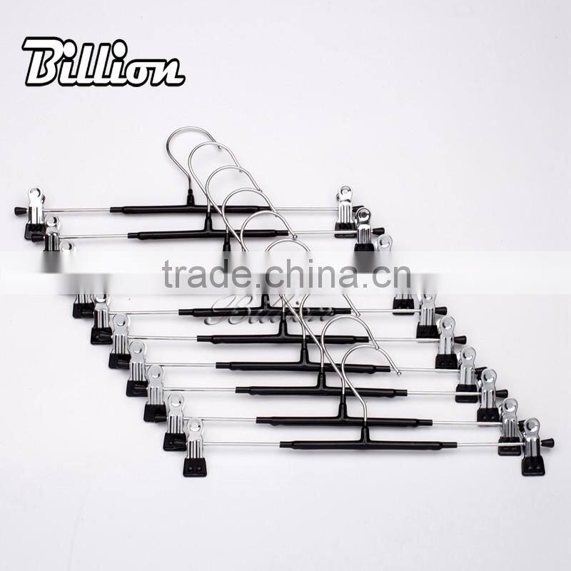 Custom Black Metal Power Clothes Hanger Metal Garment Hanger