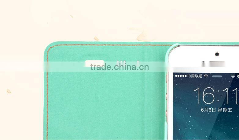 2015 Hot Selling Cartoon Flip Mobile Phone Case Cute Phone Cover For iPhone