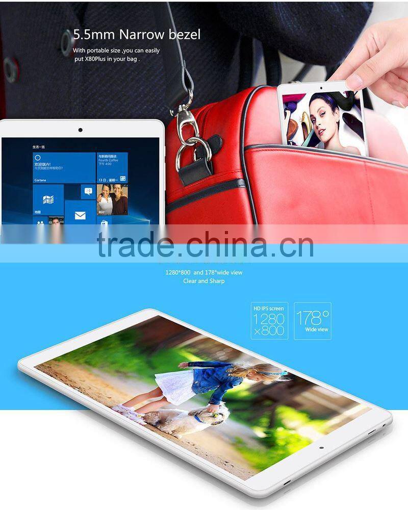 8" Plus Dual Boot Tablet PC Intel Atom 5 Z8300 1.44GHz 2GB 32GB WGA IPS Screen Bluetooth 4.0 HDMI Bluetooth 4.0