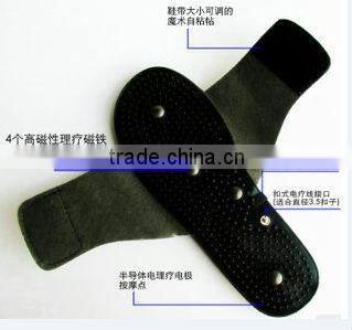 Black massage electrode slipper