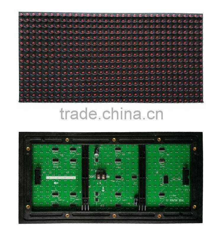 wholesale outdoor P10-16x32R red color led module with accessories
