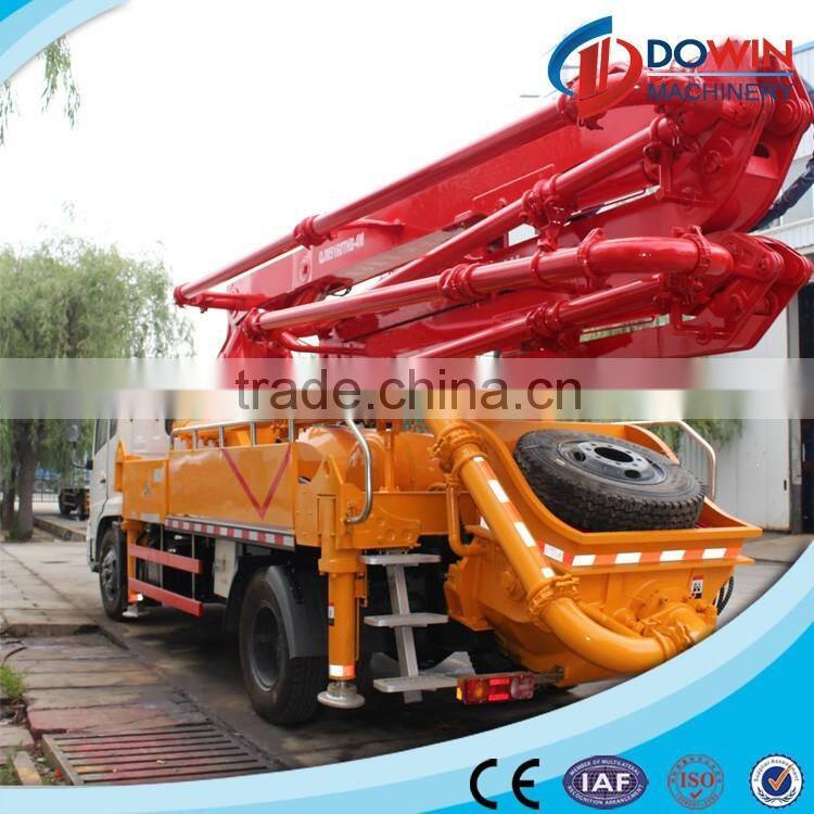 24m Dongfeng chasis truck mounted concrete placing boom mobile concrete pump placing boom concrete