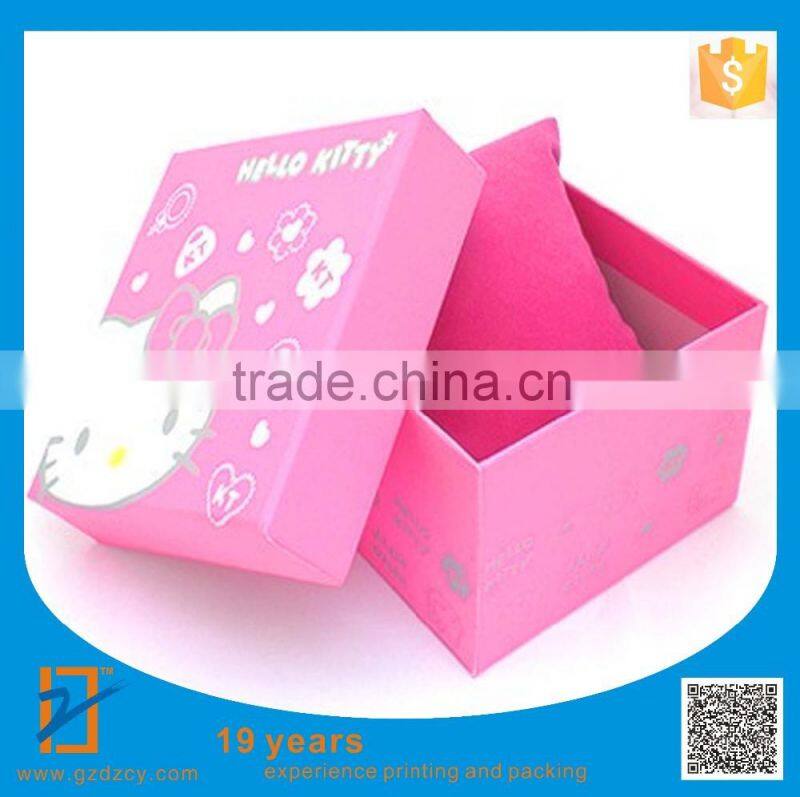 2016 new design paper watch box with logo/luxury watch packaging box/watch box