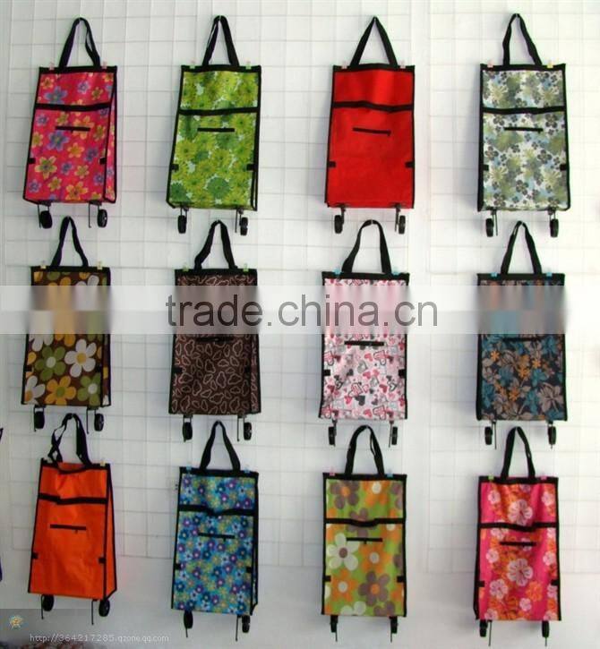 kids trolley bag/luggage trolley bag/four wheel shopping trolley bag