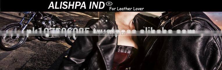 Women Black Motorbike Leather jacket / Moto Racing Leather Jacket / 8097