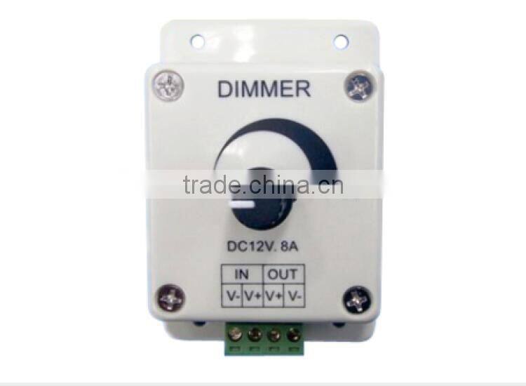 DC12V 8A ABS shell knob-prerated controller/Dimmer for led strip light
