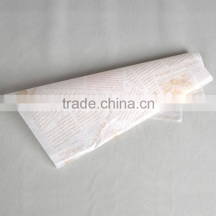 Environmental water marked paper printted all kinds fruit and letter for food