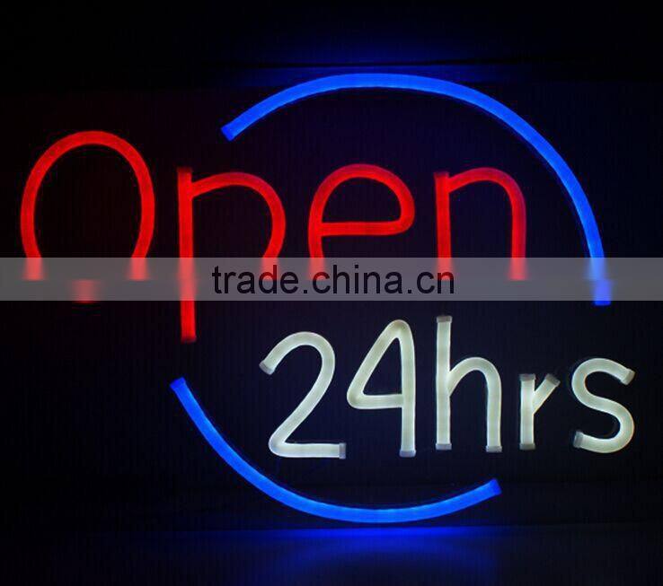 12V NEW Designs Night Time Led Open Sign Made By Flex Neon