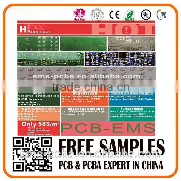 High Quality Lead Free HASL PCB with UL Certificate