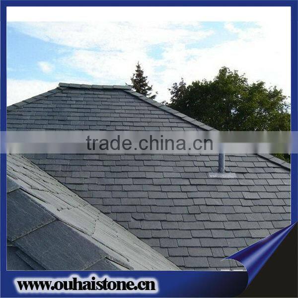 Natural black slate traditional chinese roof tiles
