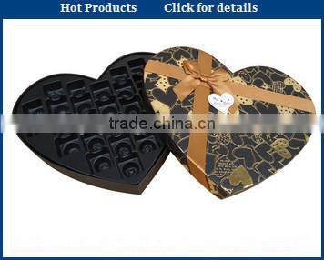 black paper gift boxes for chocolate packing